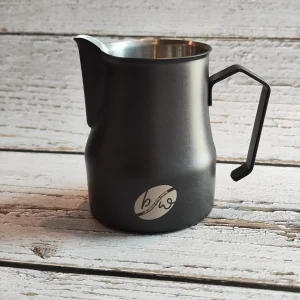Latte Art Milk Pitcher Stainless Steel Black – 350ml