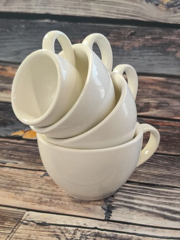 ACME Style Ceramic Mug with Saucer 70ml – Black - Image 3