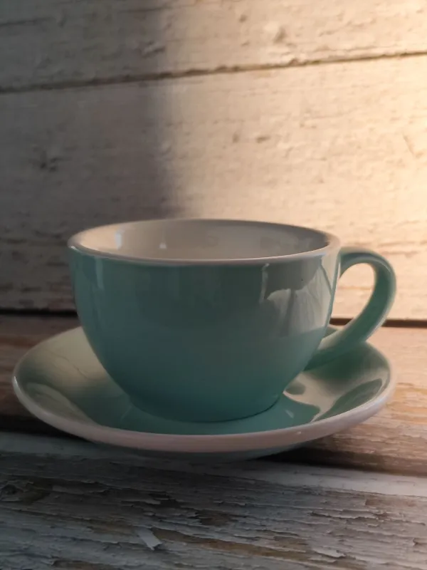 ACME Style Ceramic Mug with Saucer 220ml