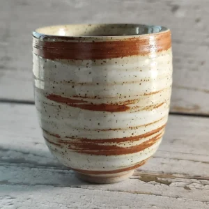 Creative White with Brown Touches Ceramic Cup 180ml